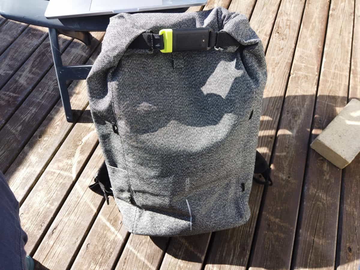 photo of Bobby Urban anti-theft backpack locked