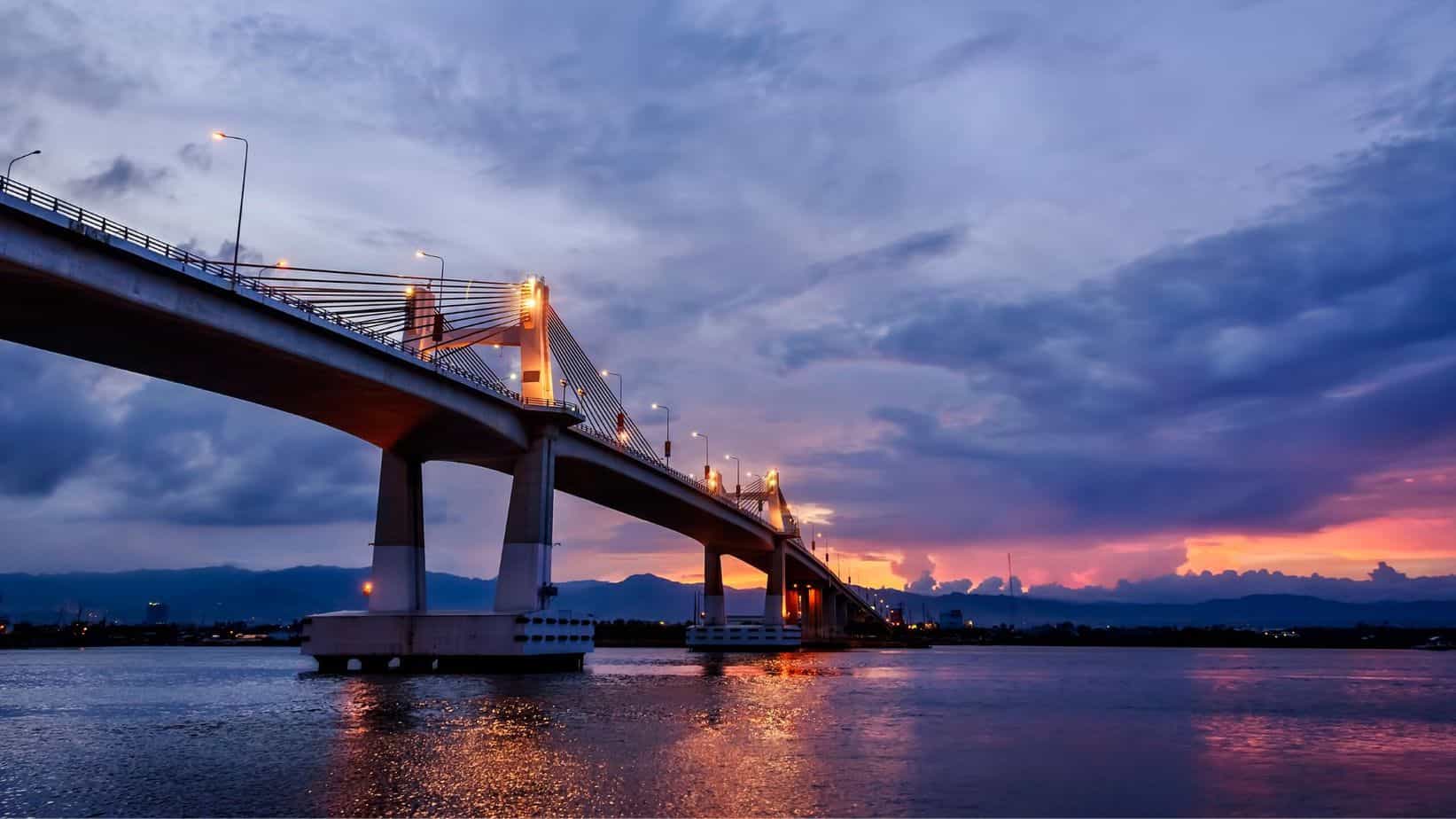 bridge in cebu at night