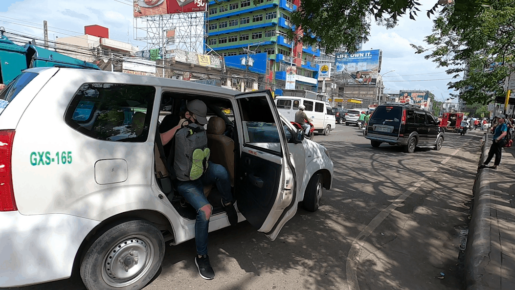 Photo of a Grab Taxi in Cebu