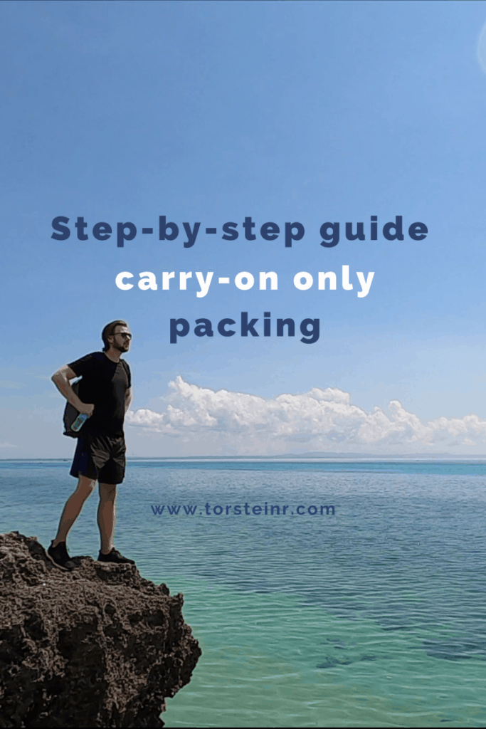carry on only packing guide graphic